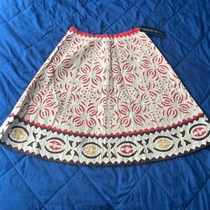 Vintage A Line Earth Tone Skirt
